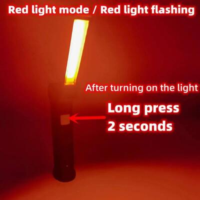 COB LED Folding Flashlight Portable Magnetic Work Light Lant