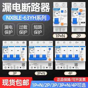 32A两位空气开关带漏保2p 小型漏电保护器NXBLE 63YH家用1P