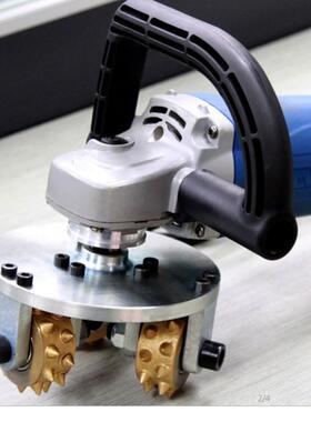 电动三头凿毛机FC-150混凝土凿毛机合金钻头手持式电动凿毛机