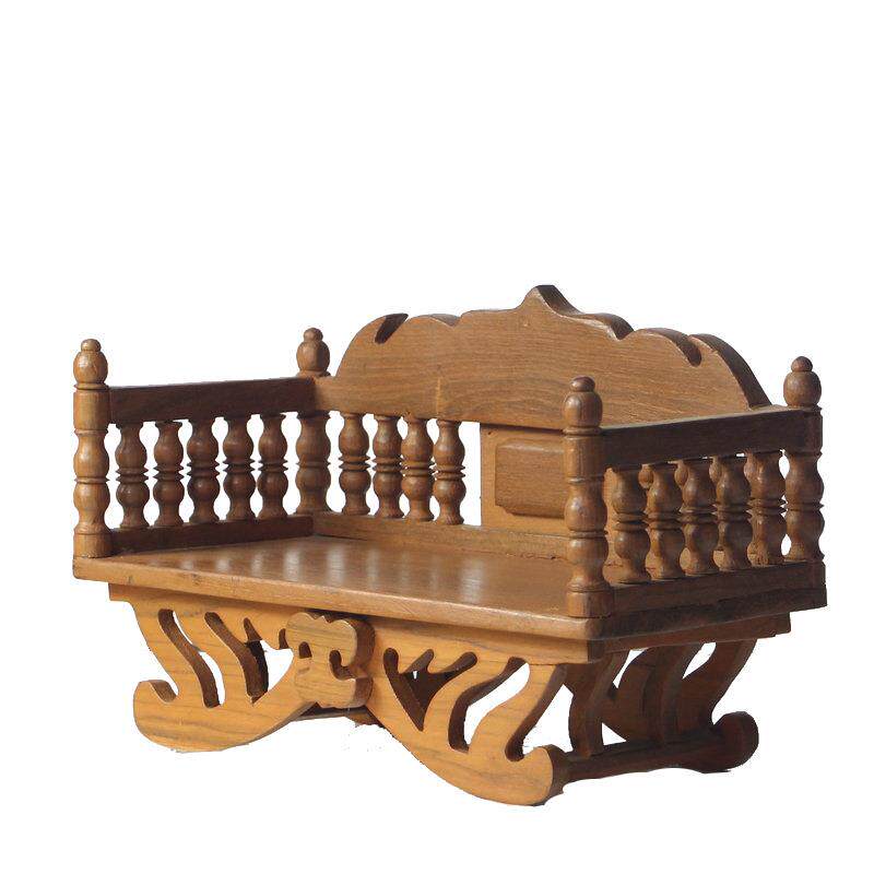 实木小沙发摆件台面玄关客厅电视柜茶道泰国东南亚中式桌面装饰品