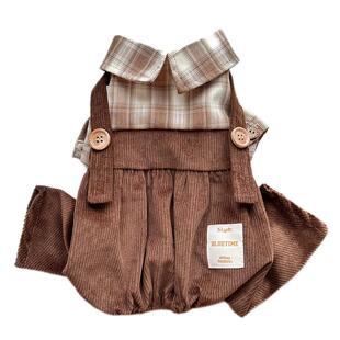 乖乖南瓜裤~假两件大狗衣服春夏巨贵衣服四脚衣柴犬金毛春装加厚A