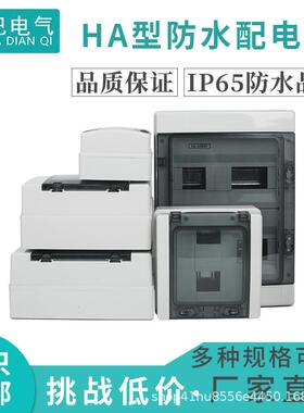 HA型防水配电箱空开断路器开关箱室内外防雨箱家用工厂电源箱