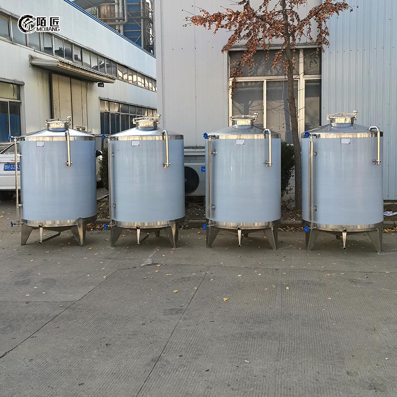 1吨不锈钢储酒罐304材质硅胶圈机制密封口白钢酒容器