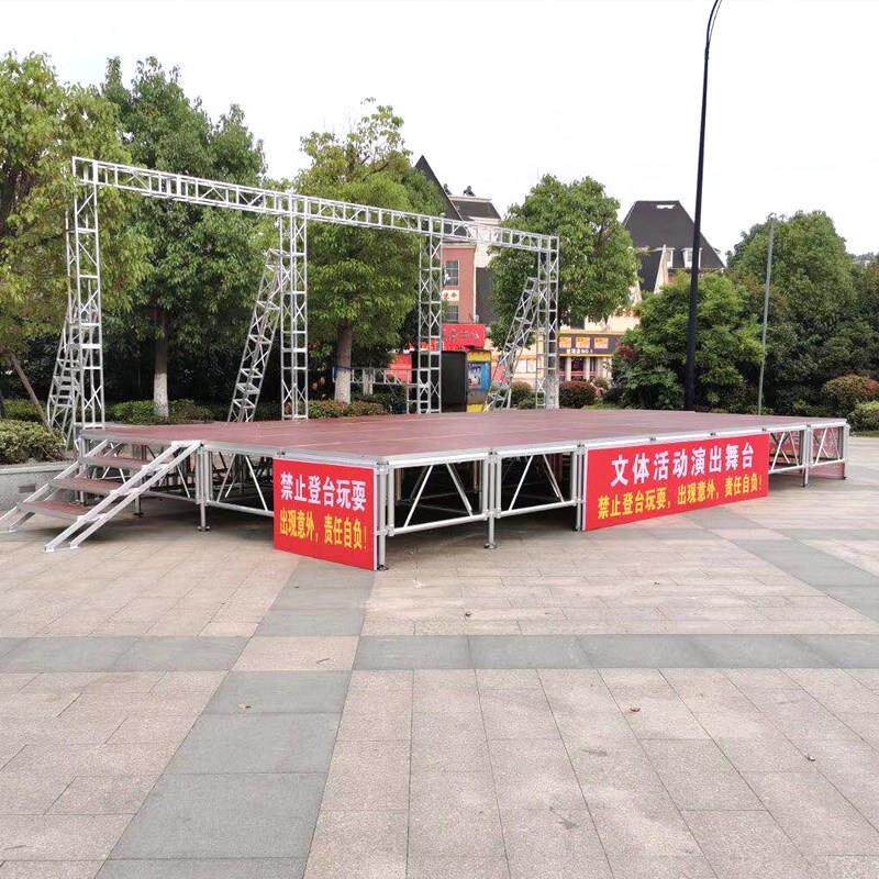 铝合金舞台桁架搭建灯光架婚庆演出架子 组装龙门架T台广告背景架
