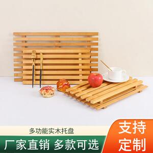 面 面包柜木格栅烘焙店垫板糕点蔬菜腊肉冷鲜鱼百货展示柜木格子