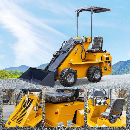 源头厂家小型滑移装载机 HTHY800座驾式工程小型铲车 小型装载机