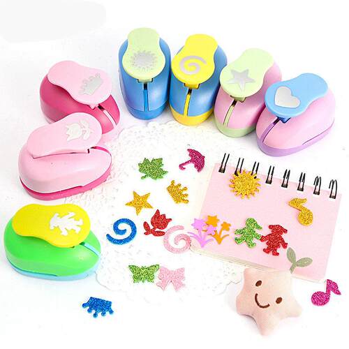 儿童手帐diy创意压花器套装花边椭圆椭圆形邮票边打孔波浪打花器