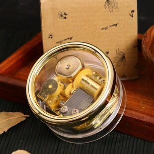 苏民峰风水摆饰天空之城音乐盒八音盒覆古金属机芯械发条式小礼物