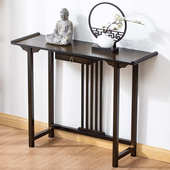 新中式 玄关桌过道靠墙条案供桌门厅入户玄关台禅意端景佛台香案