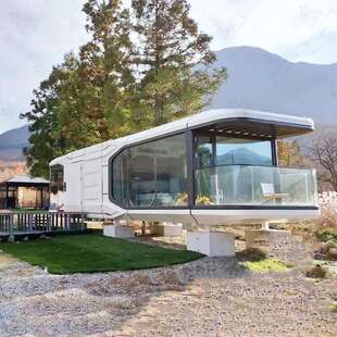 小型户外亲子游乐主题民宿 箱别墅 未来舱房屋 高端住人集装 欧式