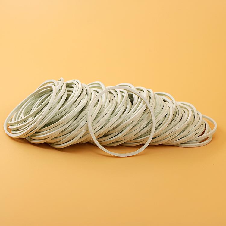 白色橡皮筋不掉色皮筋高弹力橡胶圈耐拉牛皮筋38*1.4橡皮圈