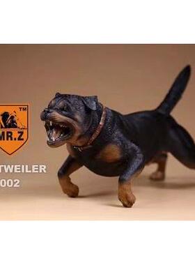 高档Jk 1/6罗威纳犬模饰型警犬士兵人造动时物狗尚创意周边品x图