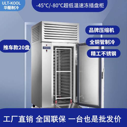 20盘推车商用速冻柜急冻海参海鲜生胚油条包子插盘冷冻风冷冰柜