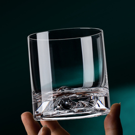 轻奢水晶玻璃威士忌酒杯啤酒杯，家用套装精致洋酒杯子，创意酒杯套装