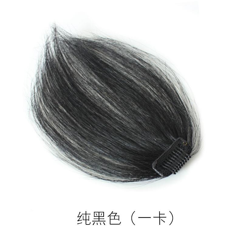 高档朵丝真发片手织垫高 垫发增发片隐形头顶蓬松头根假发片型蓬