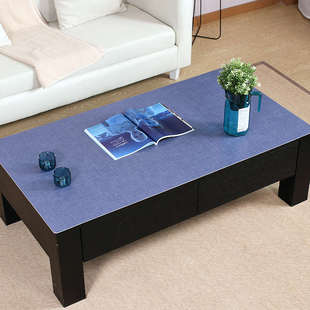 防咖啡色实木pvc桌布隔热ft蓝色防水客厅垫垫垫茶几餐桌纯茶几烫