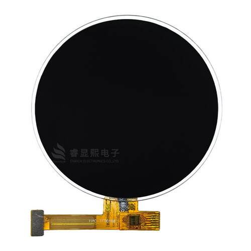 深圳市液晶屏供应商1.6圆形触摸屏彩屏高清分辨率IPS全视角