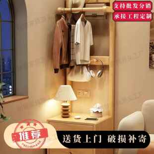 实木转角帽架空间衣衣卧室落3002省地挂衣架简易置物架墙角挂服架