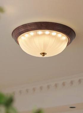 美式古吸复顶灯卧灯房间灯餐厅卧室顶65944玄灯书室房智能关阳台