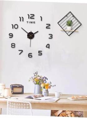 Creative Digital Wall Clock Sticker Watch Modern Design DIY