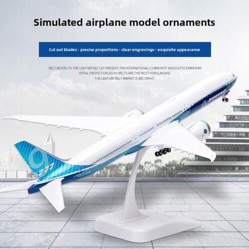 瑞庆拼装仿真飞机模型波音B777-9X原机型380客机礼品收藏航空摆件