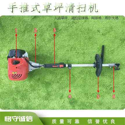 手推式草地清扫机人造草坪垃圾清理机二冲程手提式汽油梳草机
