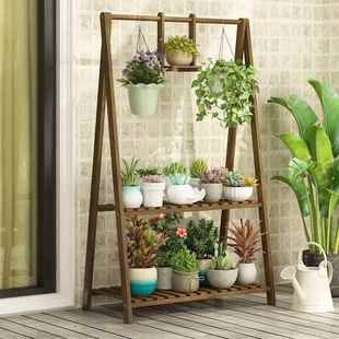 实木悬挂架子DAS多绿层内吊兰阳台架花客厅室经济萝花园盆架家用