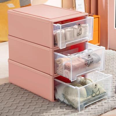 盒8129/817内衣收纳抽屉式家用内裤袜收纳神器子衣物整箱衣柜分格
