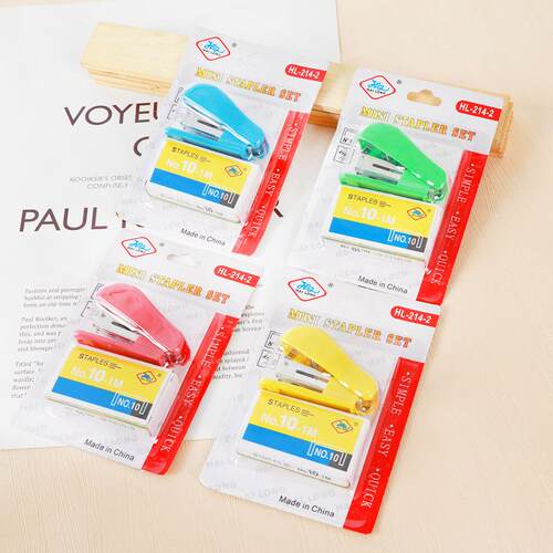 Mini Stapler Set 214-2, Stapler with Staples, Office Supply