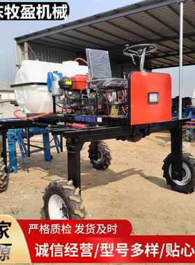 农用四驱打药机 乘坐式玉米小麦四轮喷药机 液压折叠杆农药喷洒机