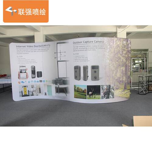 厂家供应便捷快展架年会签到背景会议背景活动广告宣传展架