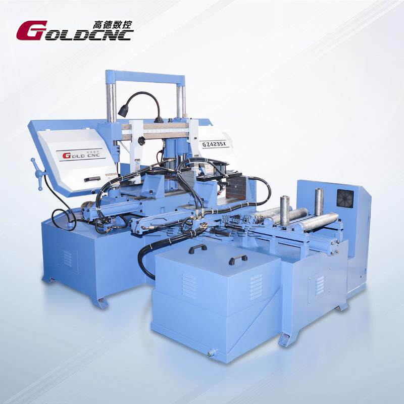 金属型材/钢结构加工PLC全自动45°斜切节能低噪液压角度锯床