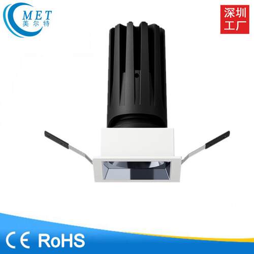 厂家直销 新款嵌入式COB方形射灯10W12W18W28W 方形射灯嵌入式