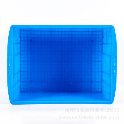 600箱转家大YDU号工业方厂形加长厚塑料周转箱胶箱可堆式塑料盒周
