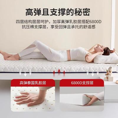 乳胶记忆棉大学生床垫宿舍单人专用90cmx190cm高中生住校床褥垫子