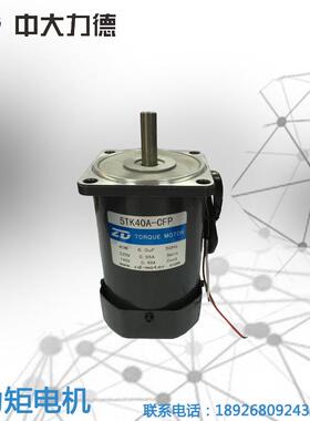 中大220V 40W 光轴力矩电机5TK40A-CFP收料卷膜设备专用堵转马达