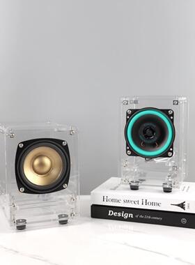 现室简约透明房全音频亚克力音响电脑音箱摆1702件客厅卧书家居饰