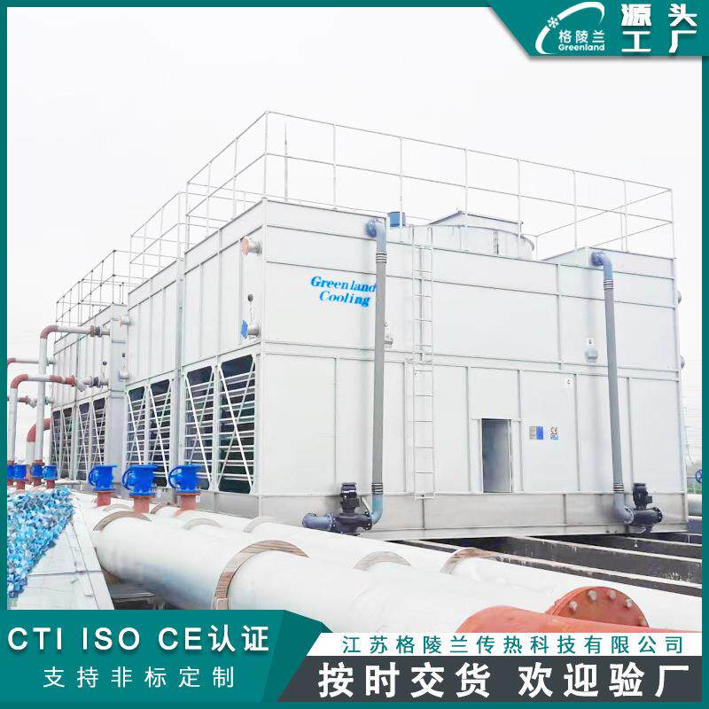 2952闭式冷却塔生产厂家冷却水塔80t4000kw中速机的冷却塔系统