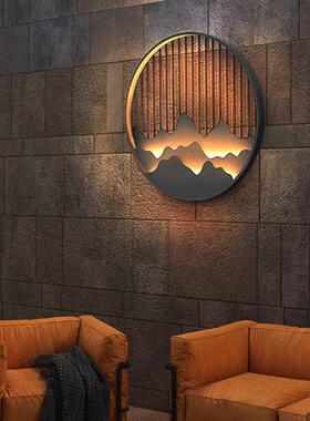 现代新中式防水楼梯室外过道简约外墙庭院灯阳台别墅门厅户外壁灯