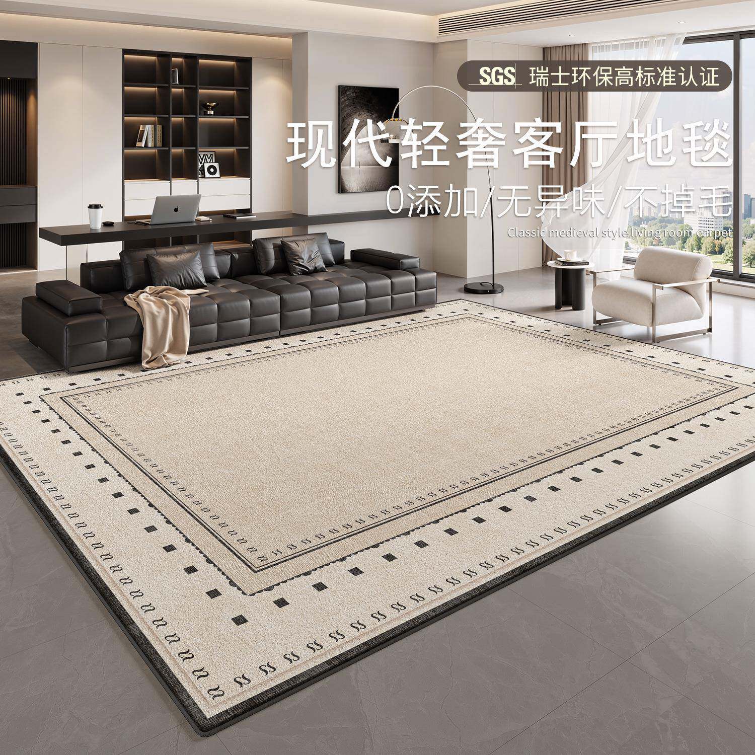 地毯客厅2025新款现代简约免洗可擦轻奢高级感免打理防水沙发地垫