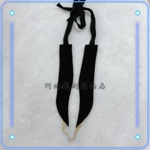 京剧戏剧戏曲青衣花旦绒布片子水鬓 彷真水鬓贴片浏海 戏剧头饰