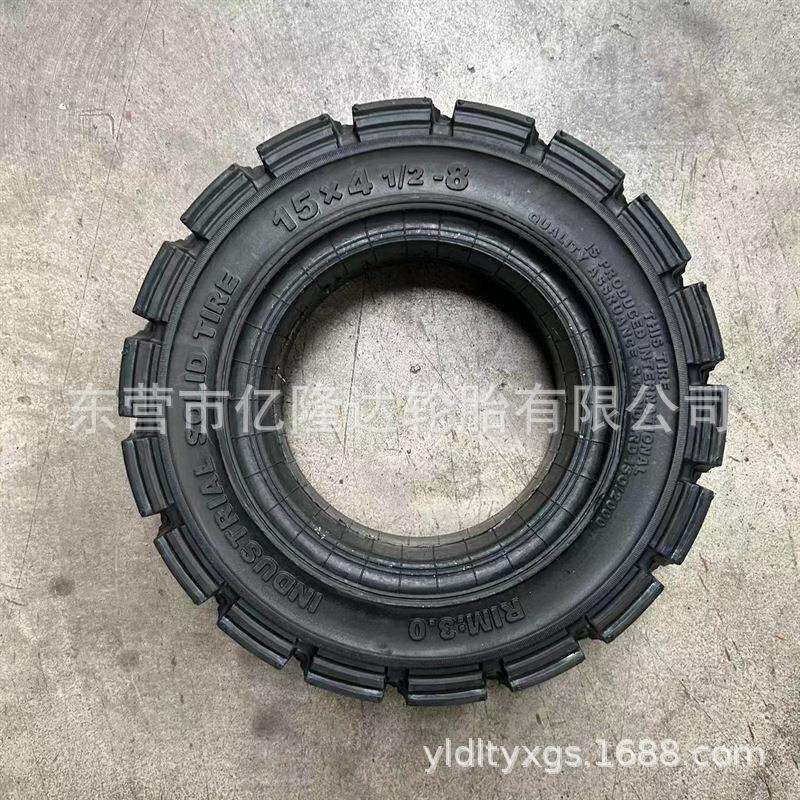 ELOADER叉车实心轮胎18*7-8机场拖车扫地车350-5 15x4 1/2-8轮胎