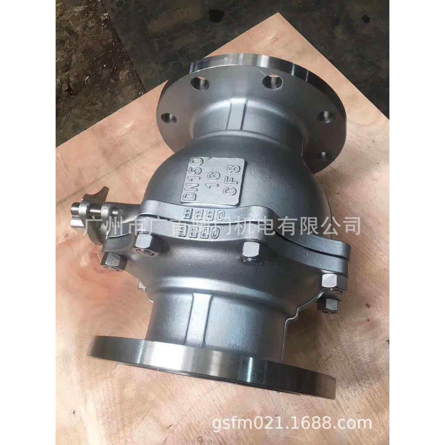 不锈钢304法兰球阀Q41F16PDN150不锈钢防腐耐腐蚀四氟球阀