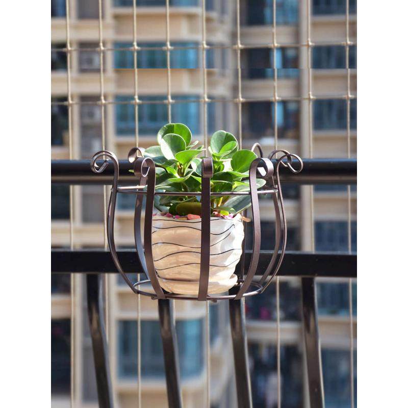 阳台挂篮铁艺栏杆花架悬挂式花篮挂式花盆挂钩花盆创意圆形花架子,鲜花速递/花卉仿真/绿植园艺,花盆,淘宝优惠券,粉丝福利购,淘宝优惠卷