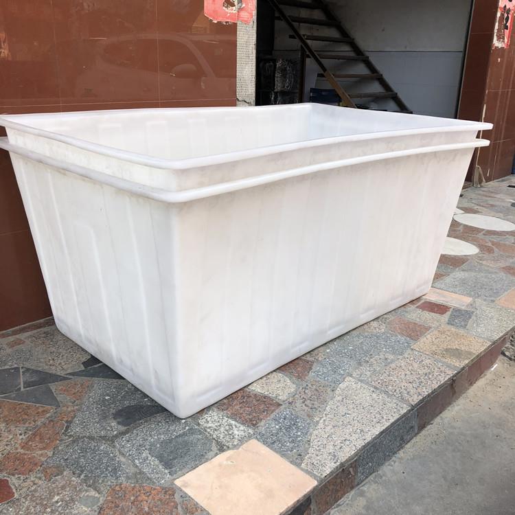 600L塑料方箱牛筋周转箱PE方形桶800L印染推布车1000升水产养殖箱