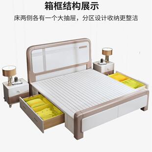 现ltao1007简济约实床1.8米主卧双人床1.5M单人经型高代箱储物大
