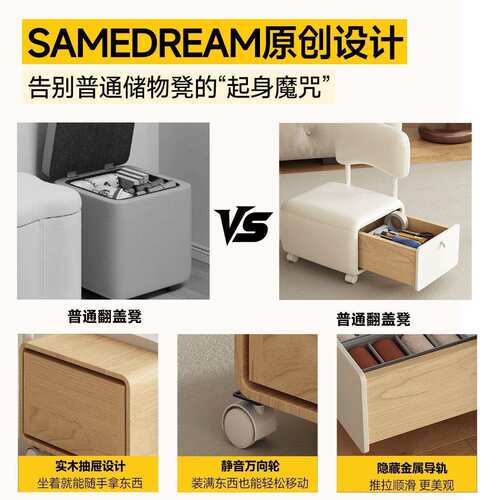 万向轮小电凳商用办公竞椅轮移动凳矮滑凳带子轮靠背SYY网咖椅