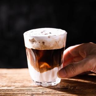 家用浓缩咖啡杯澳白杯Dirty短笛透明钢化玻璃杯耐热水杯冰拿铁杯