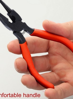 工厂直供红色扭圈尖嘴钳13cm-1把 饰品小把手钳子配件老虎钳