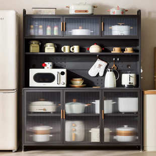 厨房置物架餐边柜储物柜高柜多功能烤箱微波炉电器柜子橱柜收纳柜